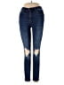 Free People Hearts Blue Jeans Size 25 waist - photo 1