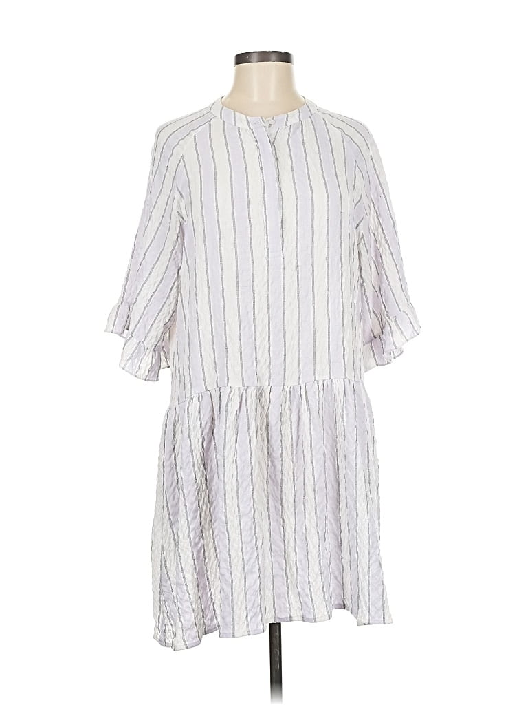 Pre-owned Assorted Brands Casual Dress In White