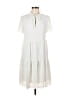 DKNY 100% Polyester Ivory Casual Dress Size 6 - photo 1
