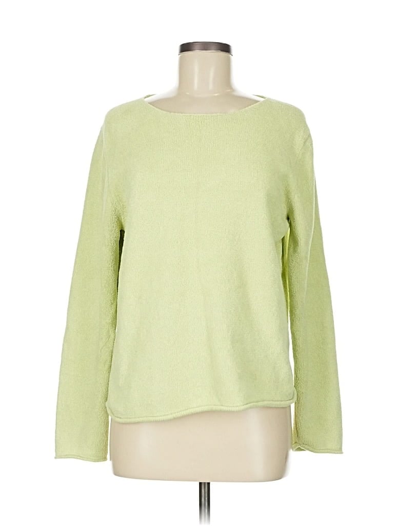 Pre-owned Jjill Pullover Sweater In Green