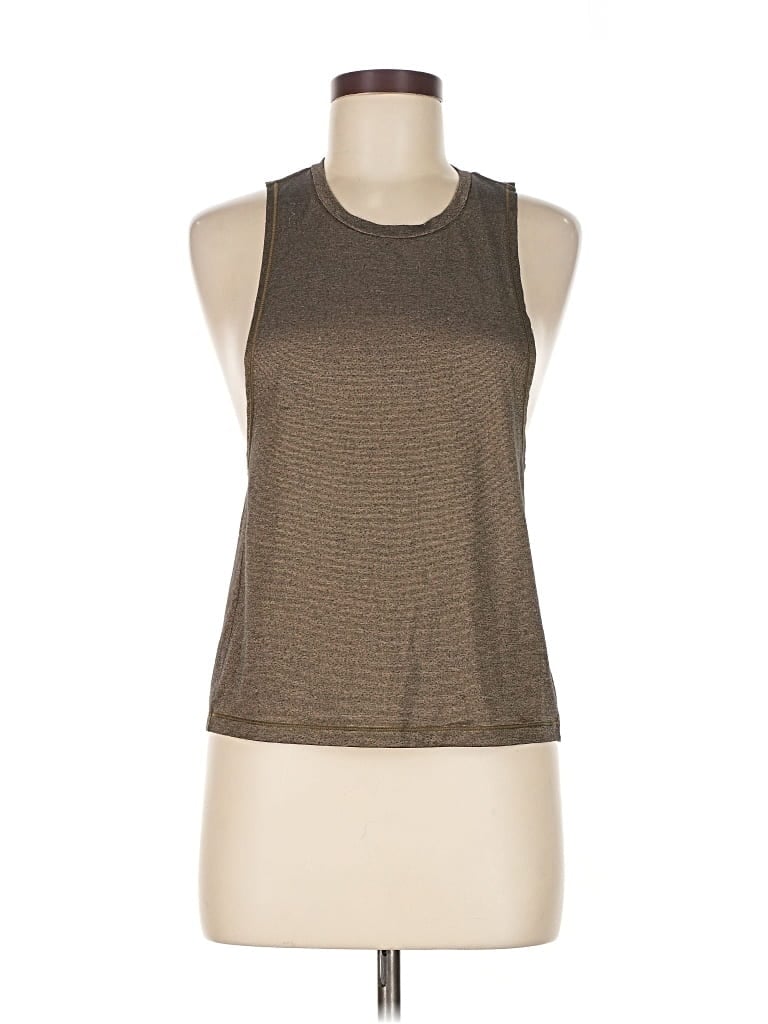 Pre-owned Lululemon Athletica Sleeveless T-shirt In Gold