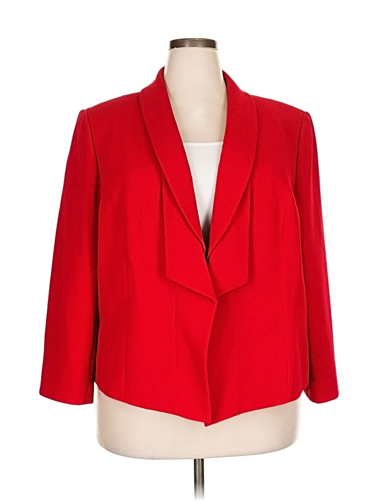 Pre-owned Tahari By Asl Blazer Jacket In Red