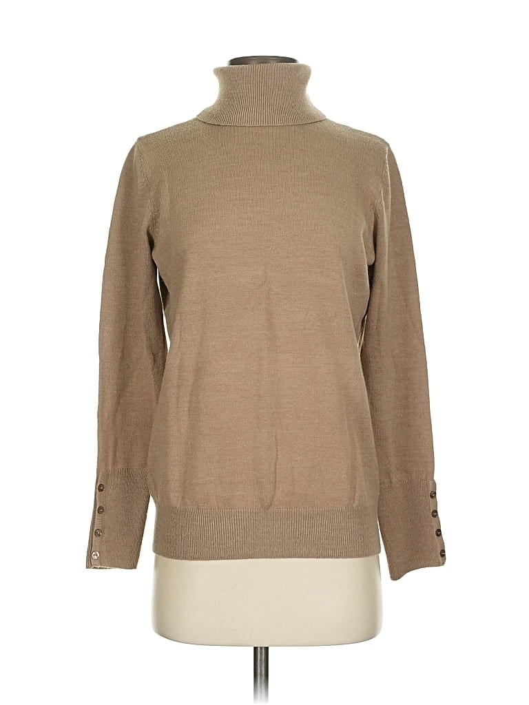 Pre-owned Jm Collection Turtleneck Sweater In Brown
