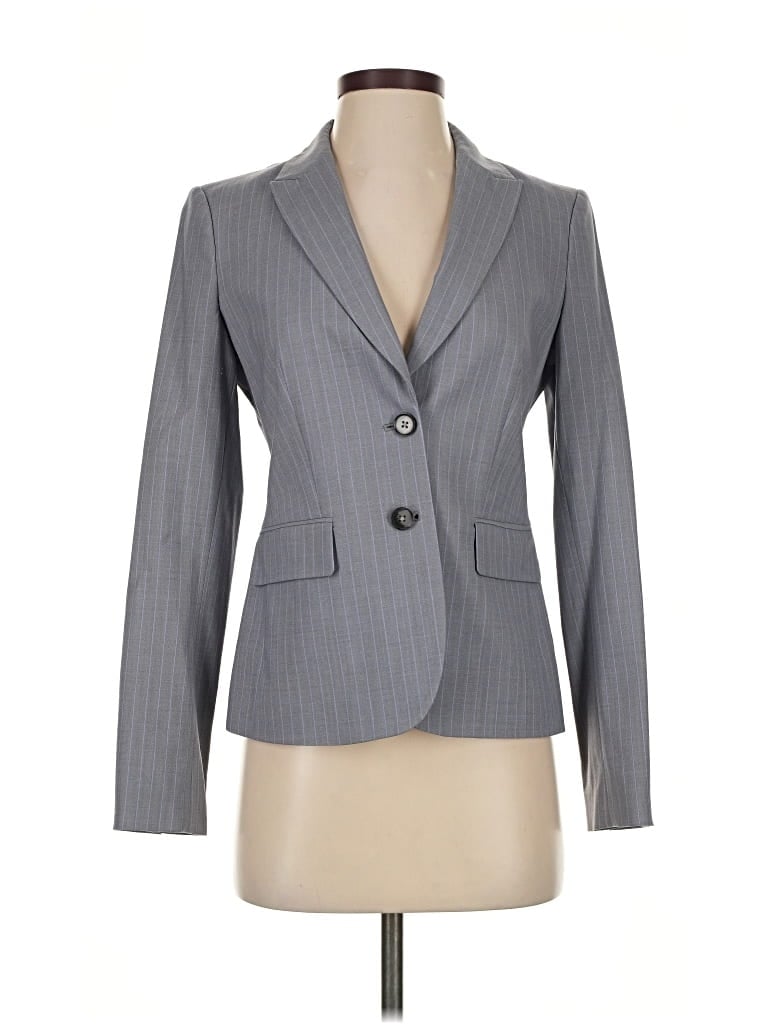 Pre-owned Banana Republic Wool Blazer Jacket In Gray