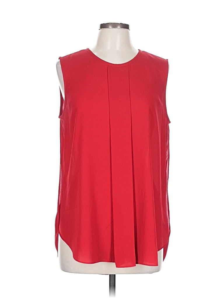 Pre-owned Vince Camuto Sleeveless Blouse In Red