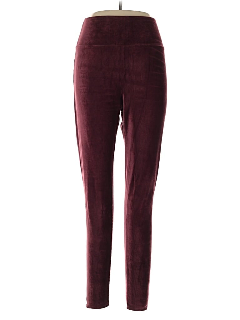 Pre-owned Agnes & Dora Casual Pants In Burgundy