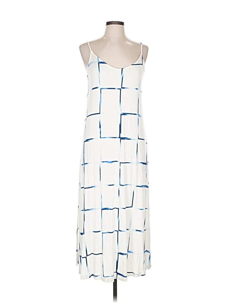 Pre-owned Rvca Casual Dress In White