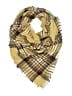 Unbranded Plaid Yellow Tan Scarf One size - photo 1