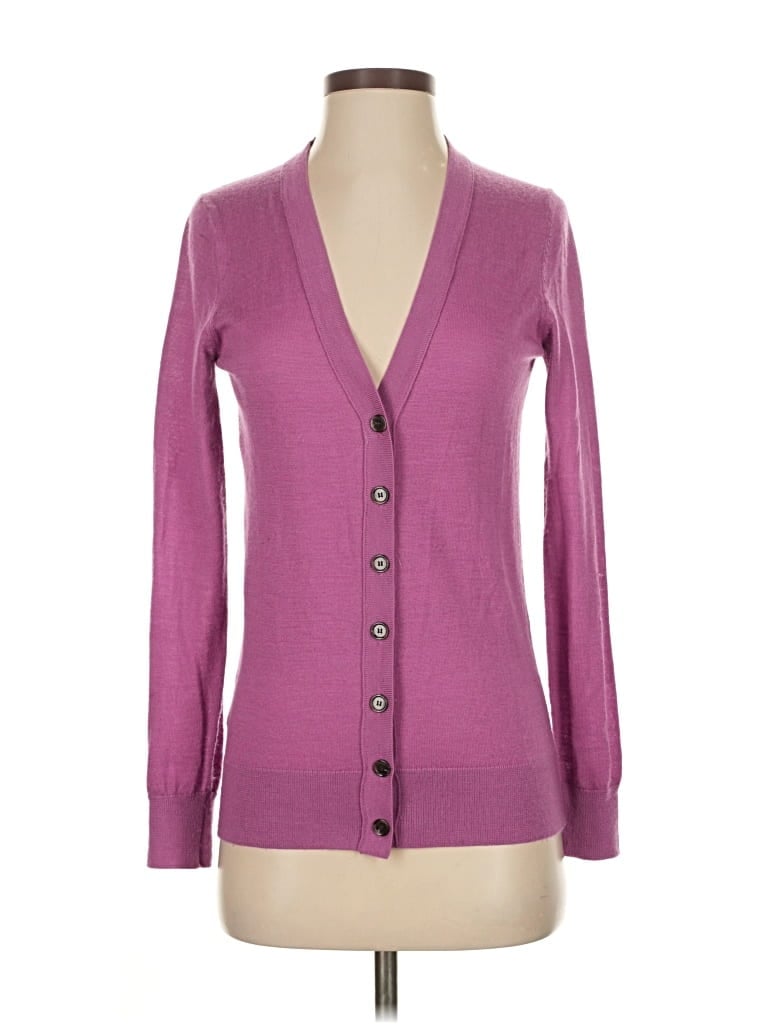 Pre-owned Ann Taylor Loft Cardigan Sweater In Purple
