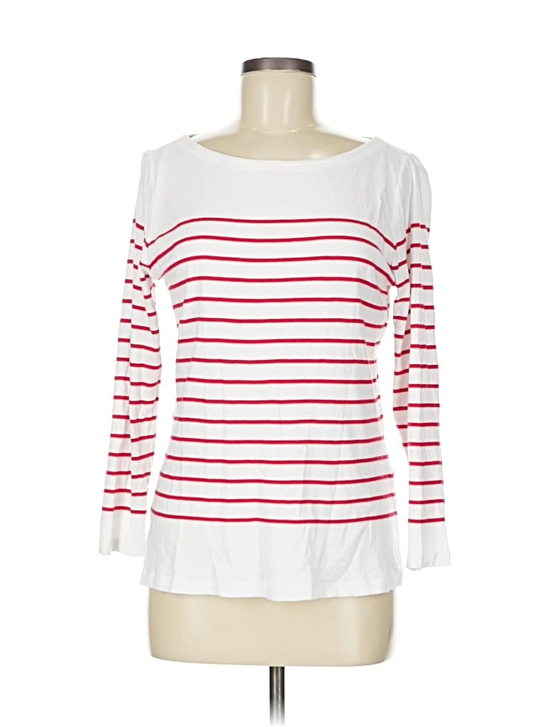 Pre-owned Vineyard Vines 3/4 Sleeve T-shirt In White