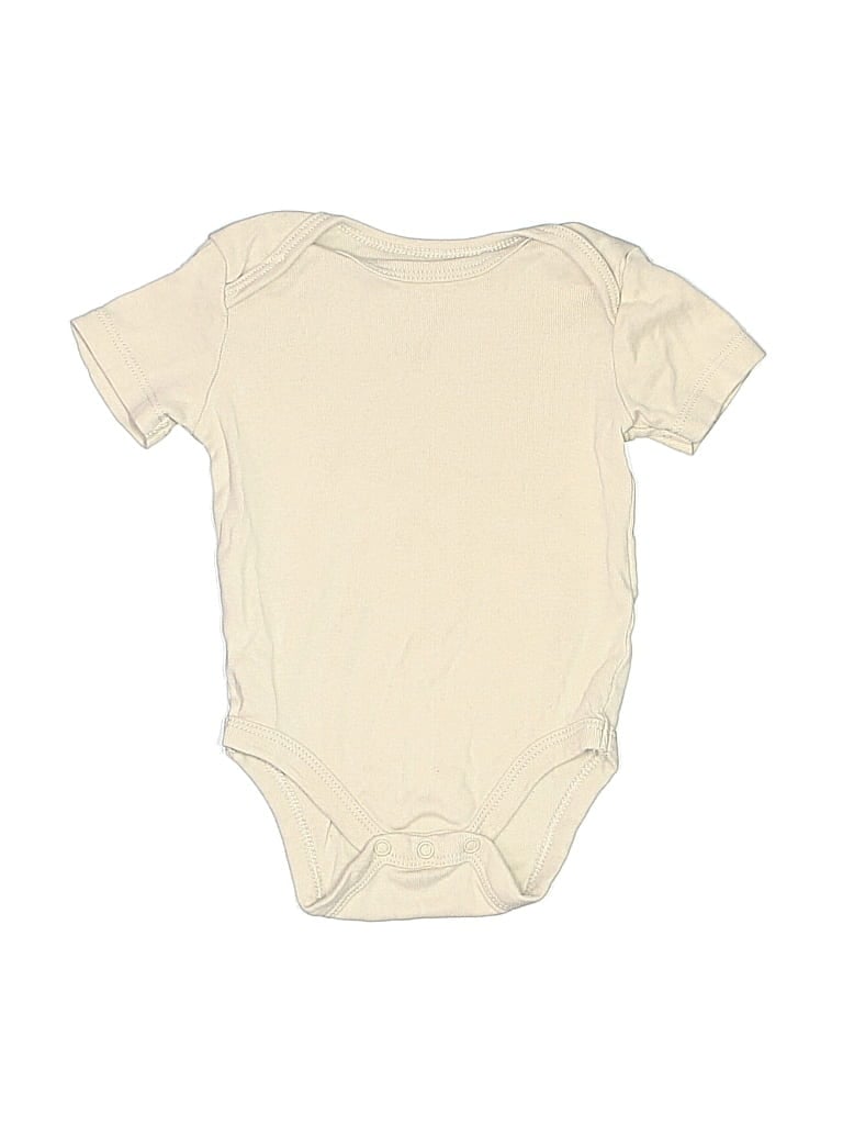 Pre-owned Burt's Bees Baby Babies' Short Sleeve Onesie In White