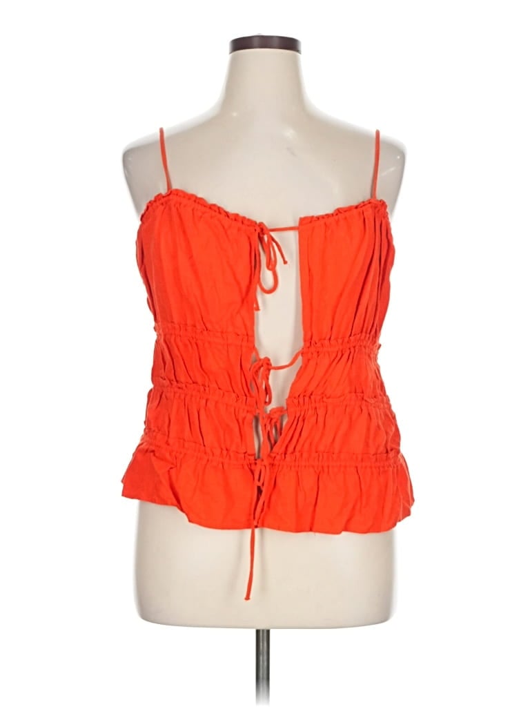 Pre-owned Divided By H&m Tank Top Orange Tops