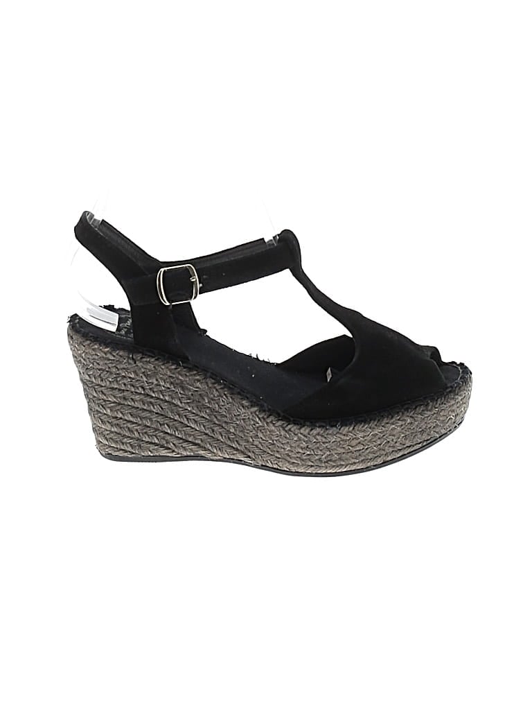 Pre-owned Toni Pons Wedges In Black