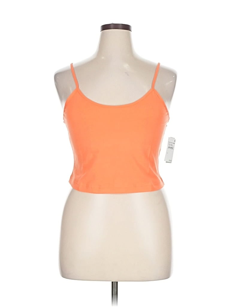 Pre-owned Bp. Tank Top Orange Halter Neckline Tops