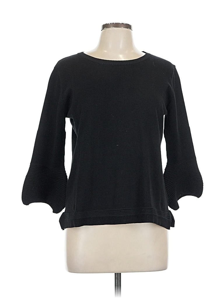 Pre-owned Raffi Pullover Sweater In Black