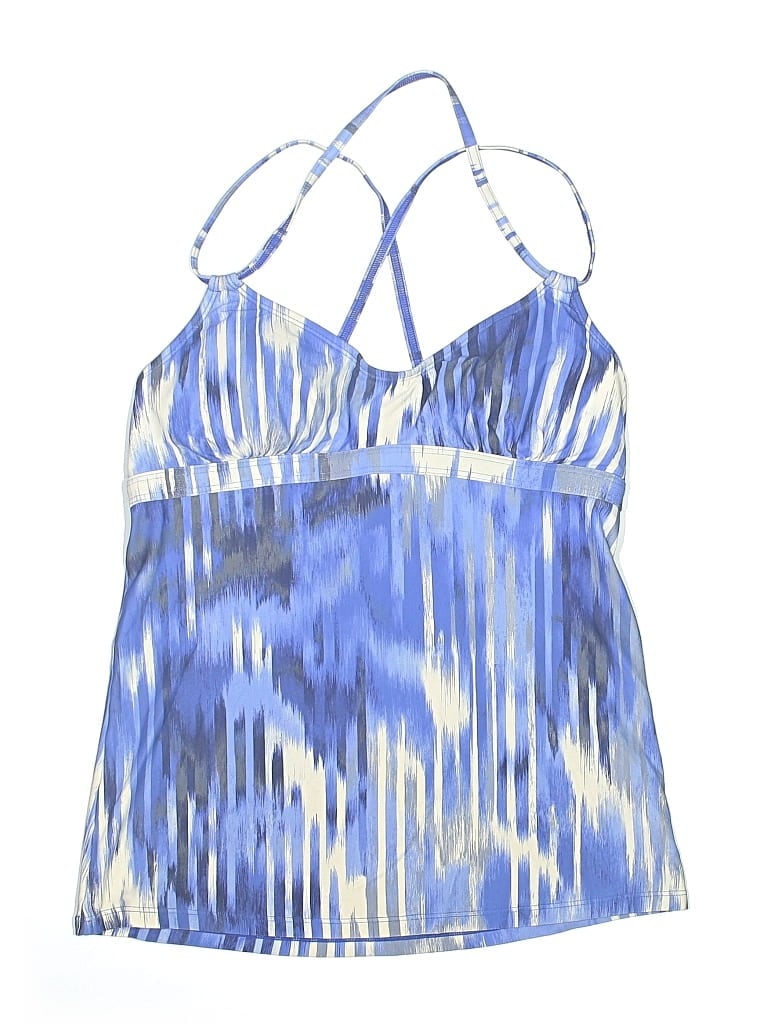 Pre-owned Athleta Swimsuit Top Blue Swimwear