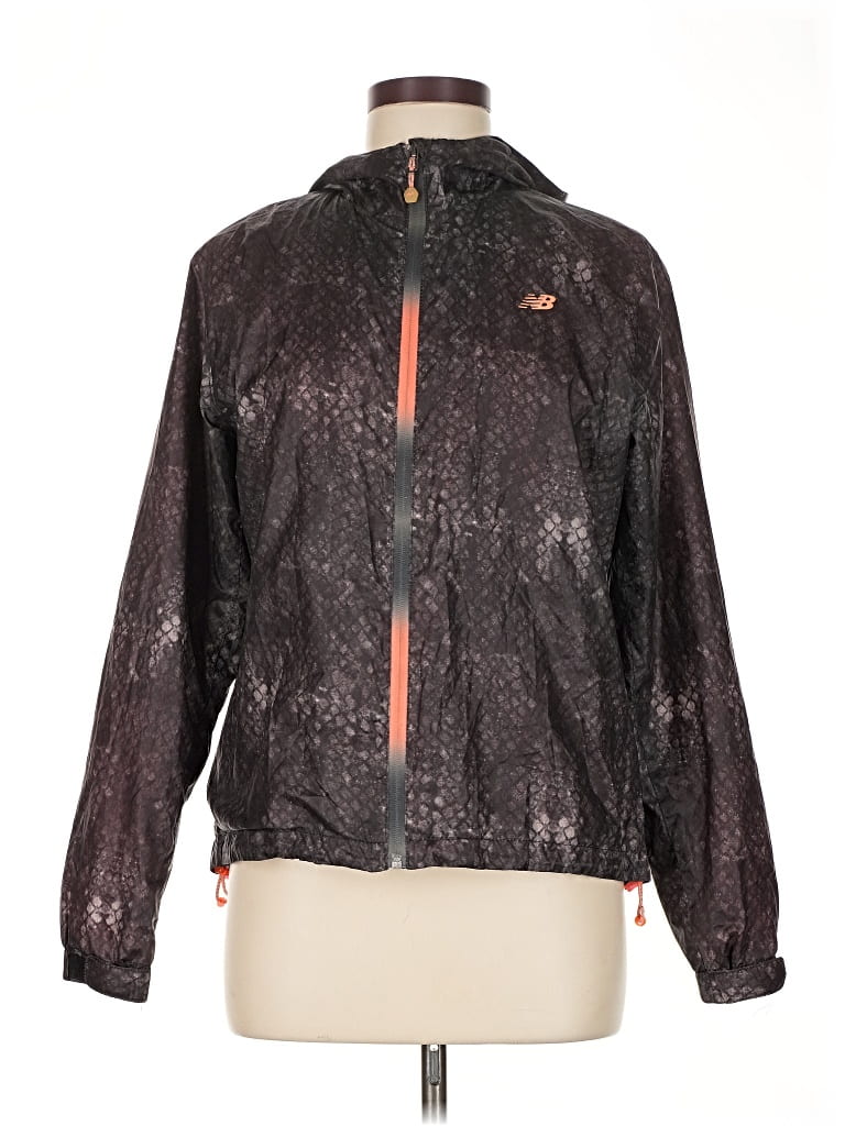 Pre-owned New Balance Windbreaker Jacket In Black