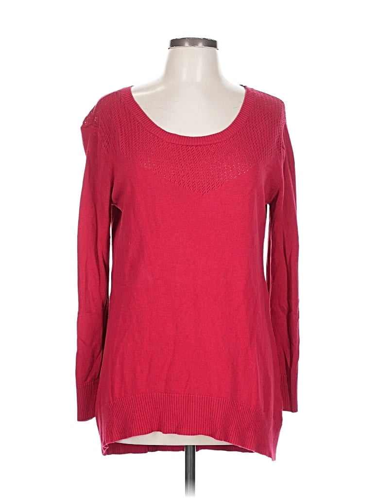 Pre-owned New York And Company Pullover Sweater In Red