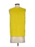Calvin Klein 100% Polyester Yellow Sleeveless Blouse Size S - photo 2