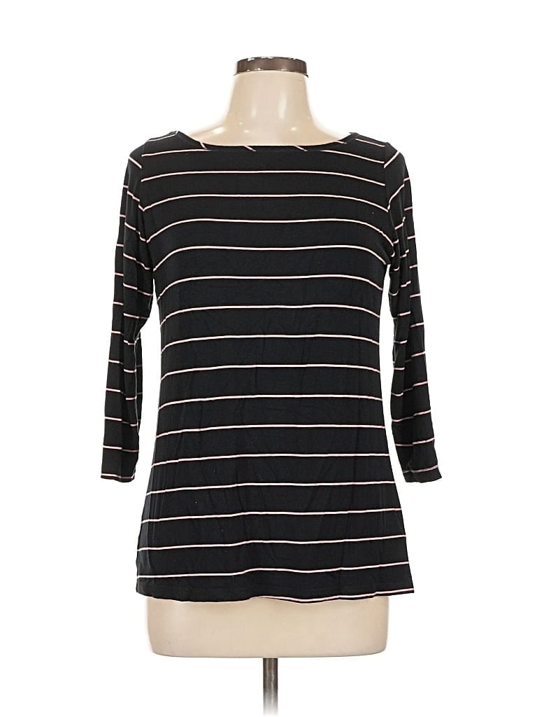 Pre-owned Yala 3/4 Sleeve T-shirt In Black