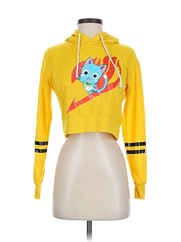 Pre-owned Unbranded Pullover Hoodie In Yellow