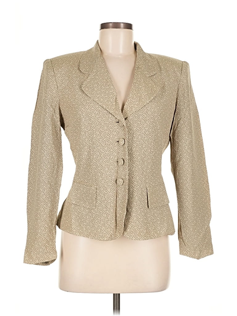 Pre-owned Assorted Brands Blazer Jacket In Brown