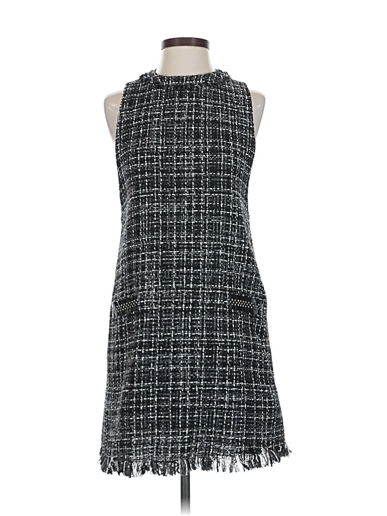 Pre-owned Zara Basic Casual Dress In Gray