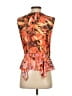 Clover Canyon Print Orange Sleeveless Blouse Size S (estimated) - photo 2