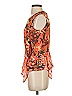 Clover Canyon Print Orange Sleeveless Blouse Size S (estimated) - photo 5