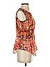 Clover Canyon Print Orange Sleeveless Blouse Size S (estimated) - photo 4