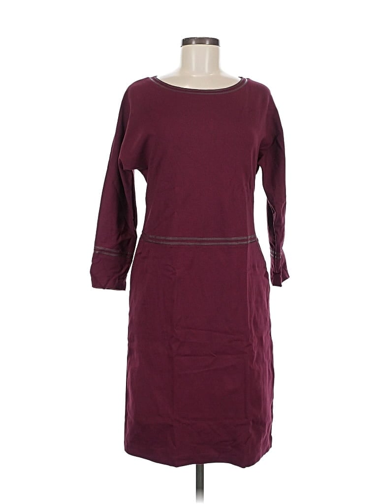 Pre-owned Lafayette 148 Casual Dress In Burgundy