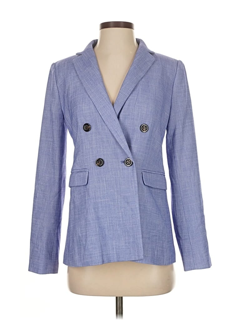 Pre-owned Ann Taylor Blazer Jacket In Blue