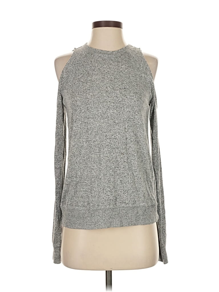 Pre-owned Abercrombie & Fitch Pullover Sweater In Gray
