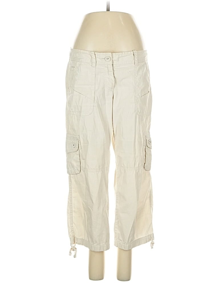Pre-owned Ann Taylor Loft Cargo Pants In White