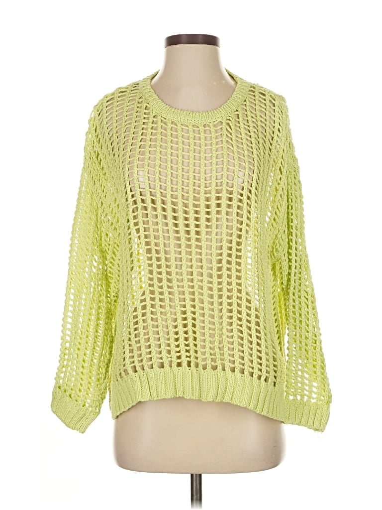 Pre-owned Aaron & Amber Pullover Sweater In Green