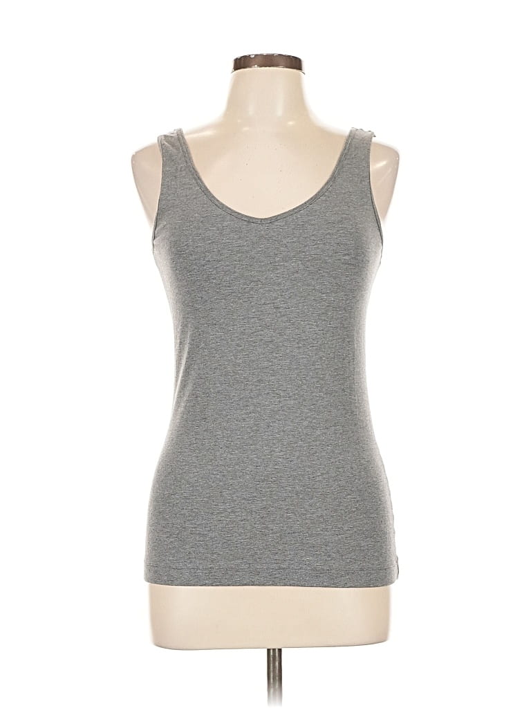Pre-owned Felina Tank Top Gray Strapless Neckline Tops