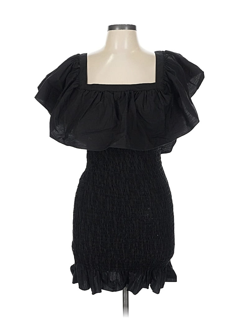 Pre-owned Solid & Striped Cocktail Dress In Black