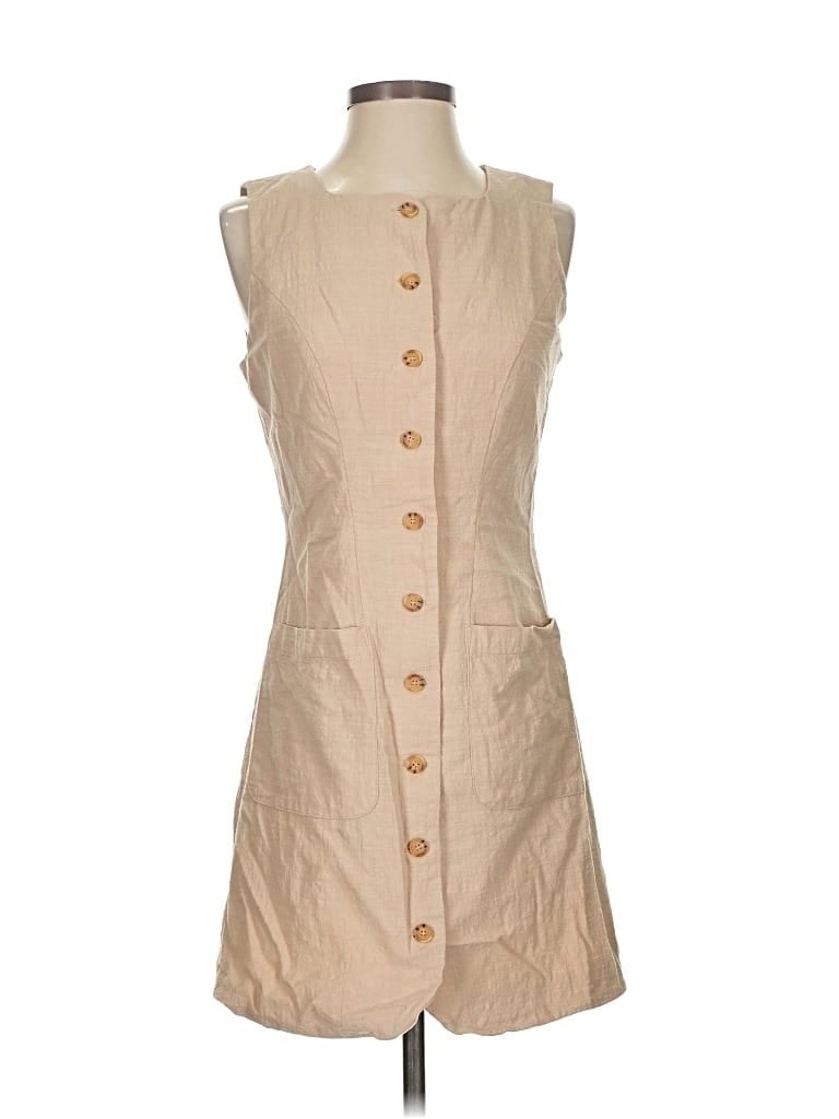 Pre-owned Commense Casual Dress In Brown