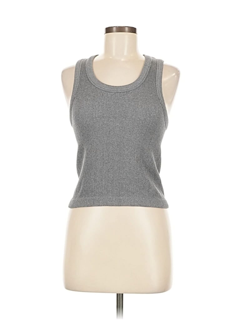 Pre-owned Old Navy Tank Top Gray Halter Neckline Tops
