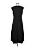 Chadwicks 100% Polyester Solid Black Casual Dress Size M - photo 2