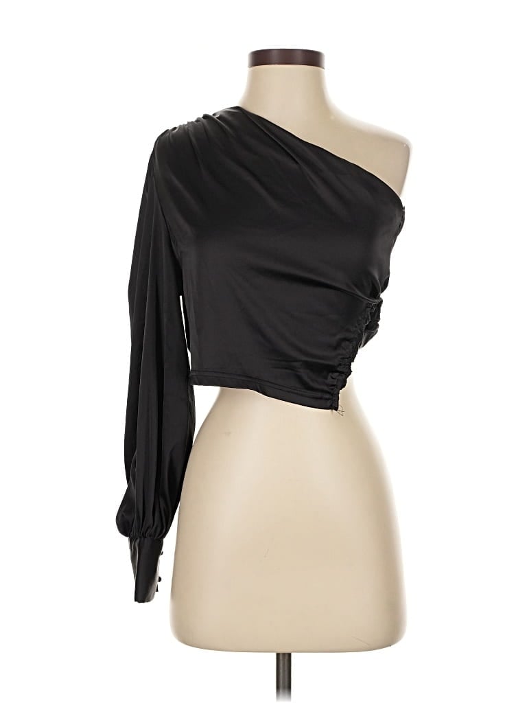 Pre-owned Shein 3/4 Sleeve Blouse In Black