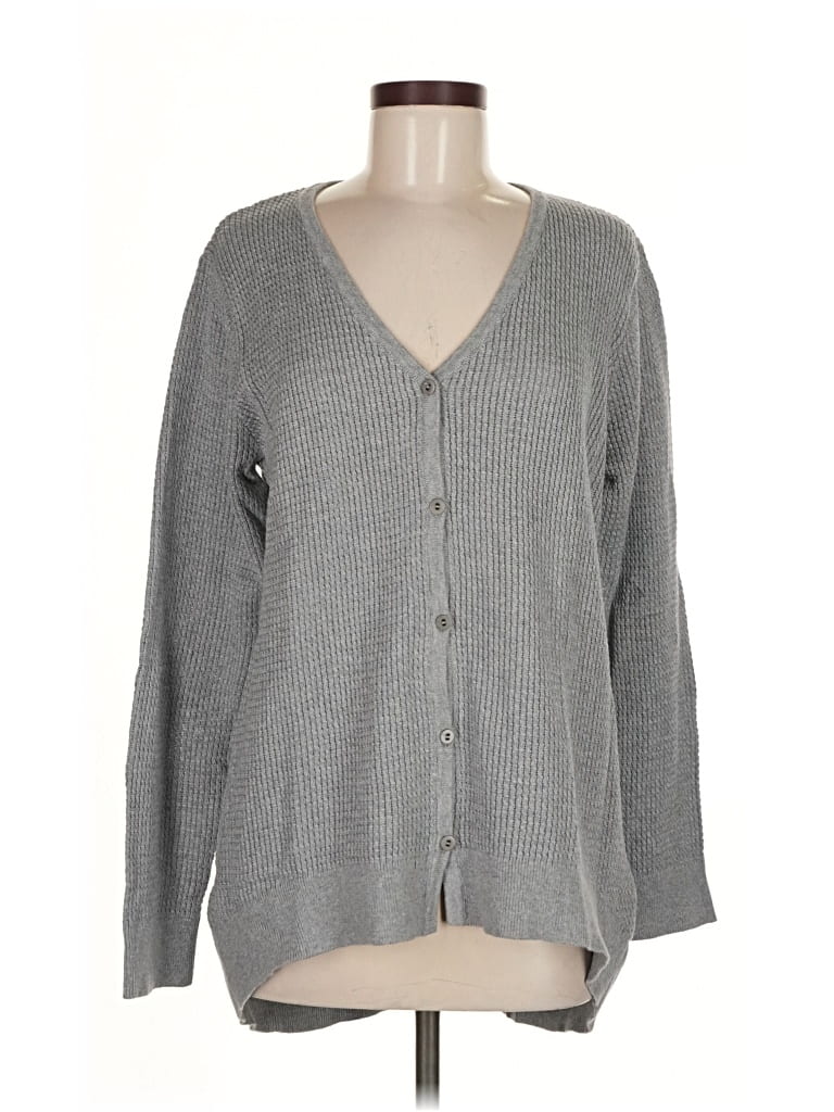Pre-owned Soft Surroundings Cardigan Sweater In Gray
