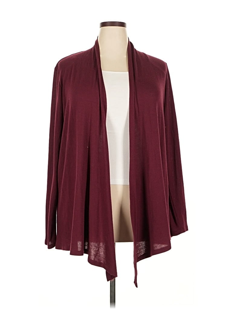 Pre-owned Mix By 41 Hawthorn Kimono In Burgundy