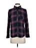 Rails 100% Rayon Plaid Black Long Sleeve Button-Down Shirt Size S - photo 1