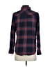 Rails 100% Rayon Plaid Black Long Sleeve Button-Down Shirt Size S - photo 2