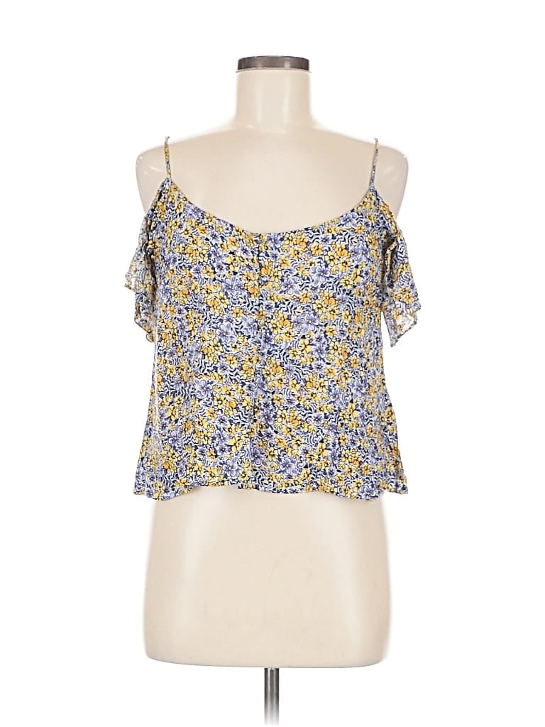 Pre-owned Cupcakes And Cashmere Sleeveless Blouse In Yellow