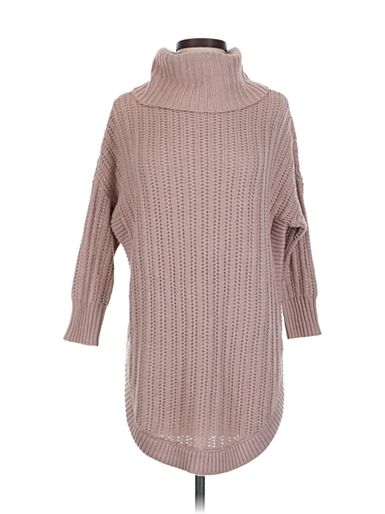 Pre-owned Express Turtleneck Sweater In Brown