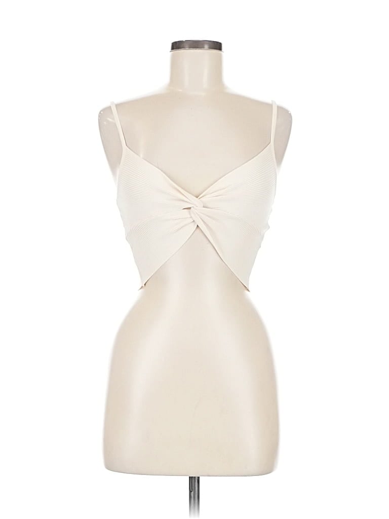 Pre-owned Sovere / Tank Top Ivory Strapless Neckline Tops In White