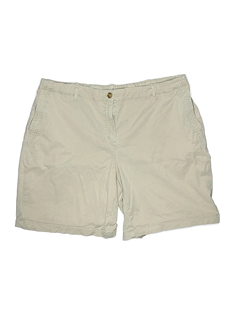 Pre-owned Jjill Khaki Shorts In Brown