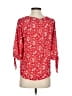 Papermoon 100% Polyester Red 3/4 Sleeve Blouse Size XS (petite) - photo 2